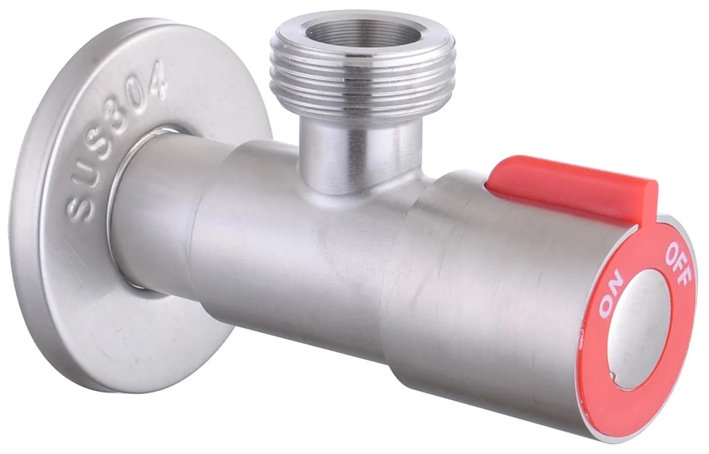 Угловой вентиль красный 3/4