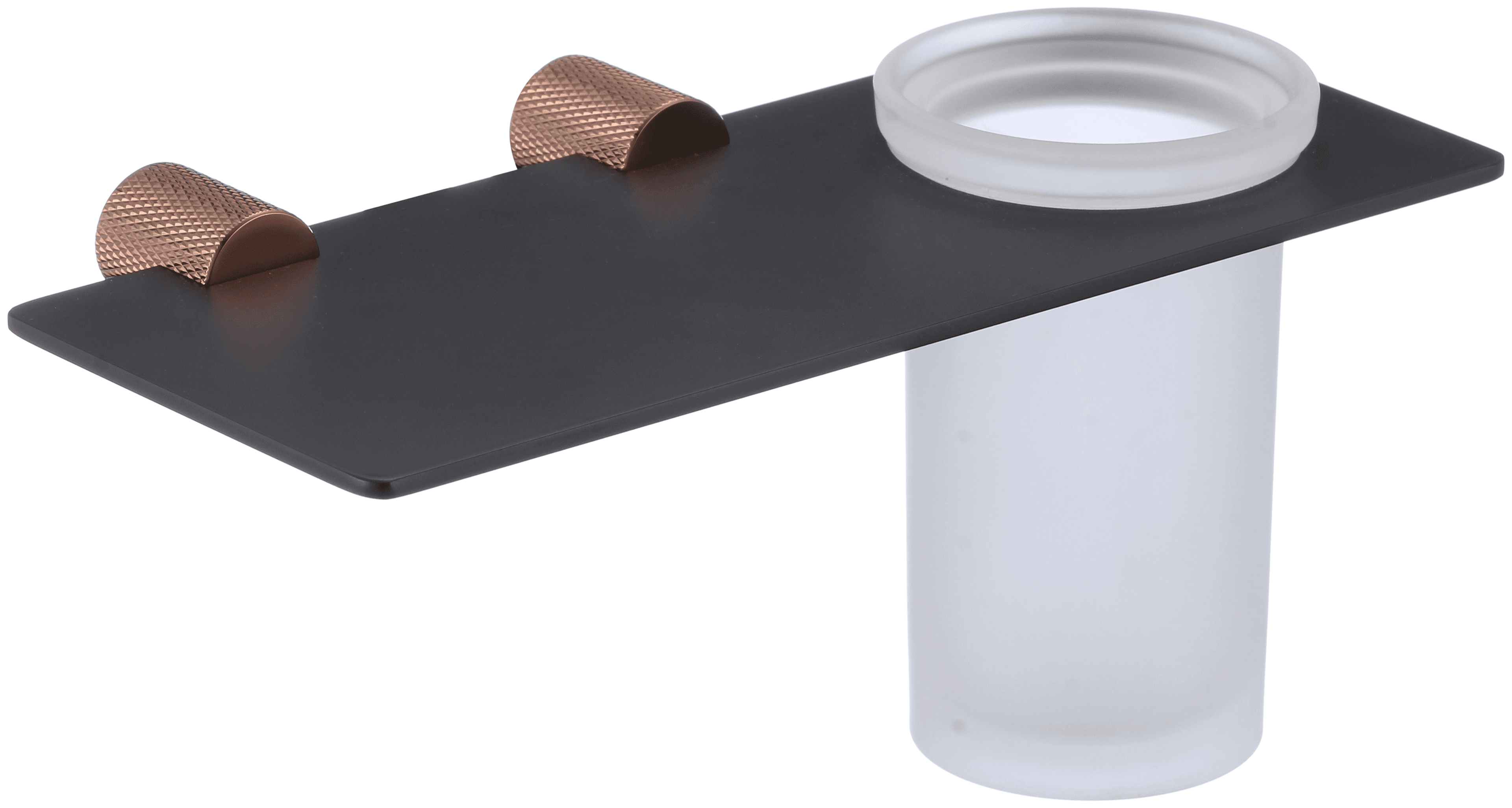 S-002158HD · Стакан стеклянный с настенным держателем