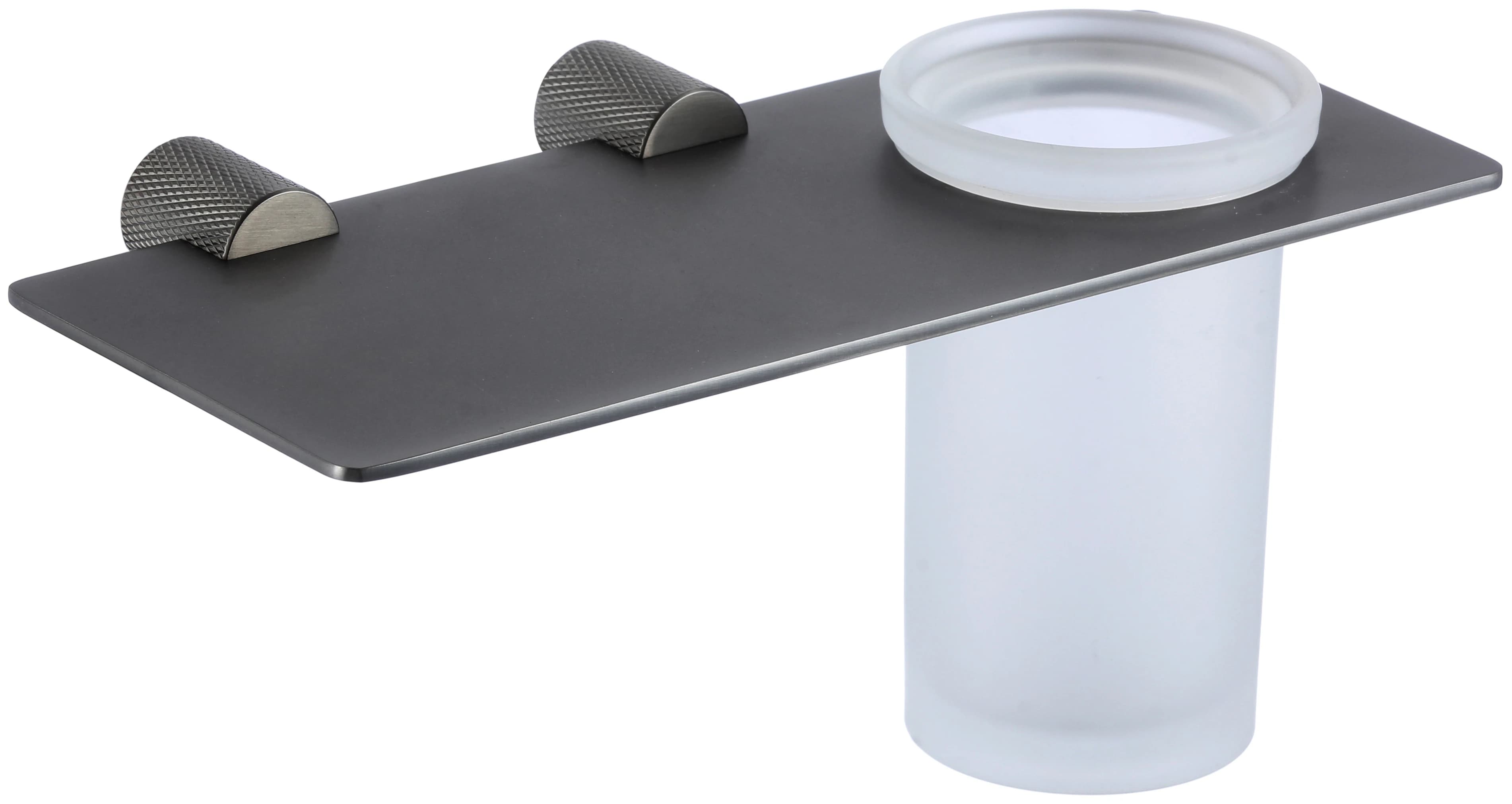 Стакан стеклянный с настенным держателем