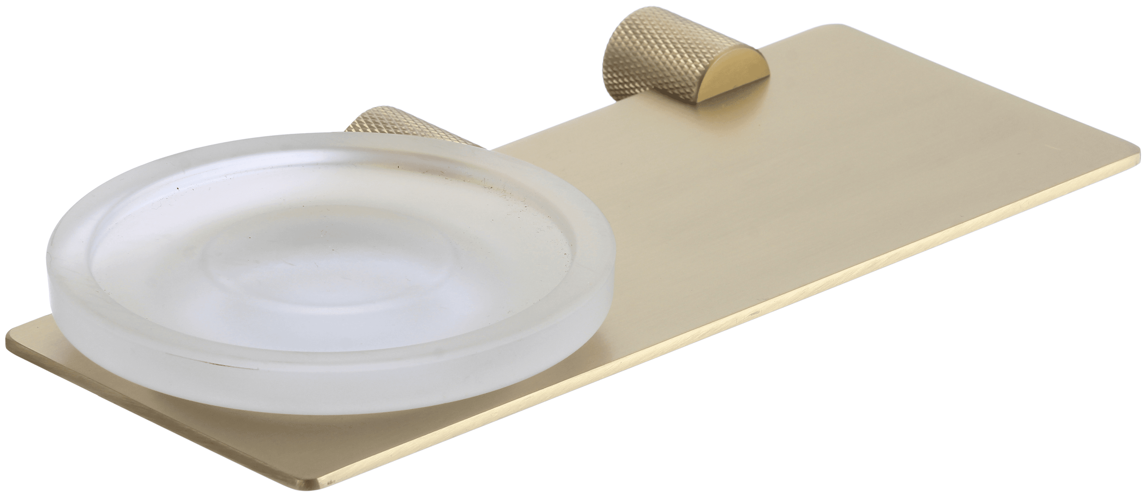 S-002159C · Мыльница стеклянная с настенным держателем