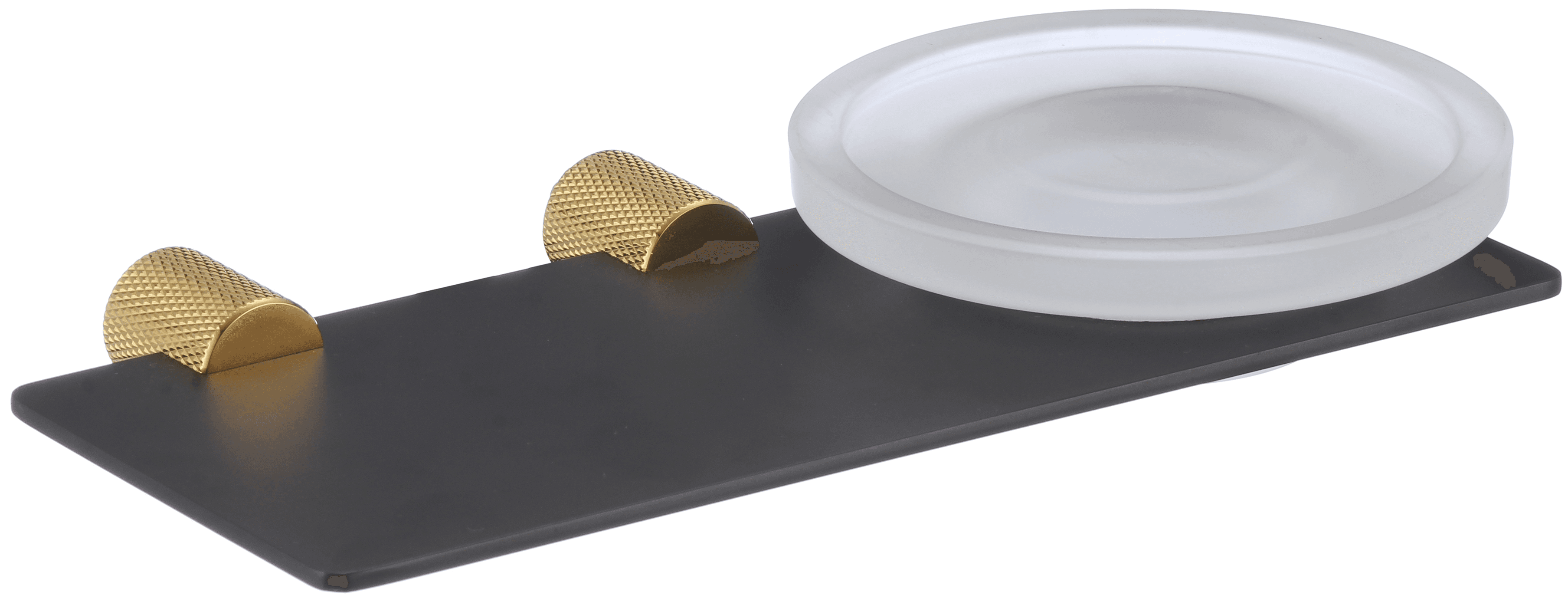 S-002159HB · Мыльница стеклянная с настенным держателем