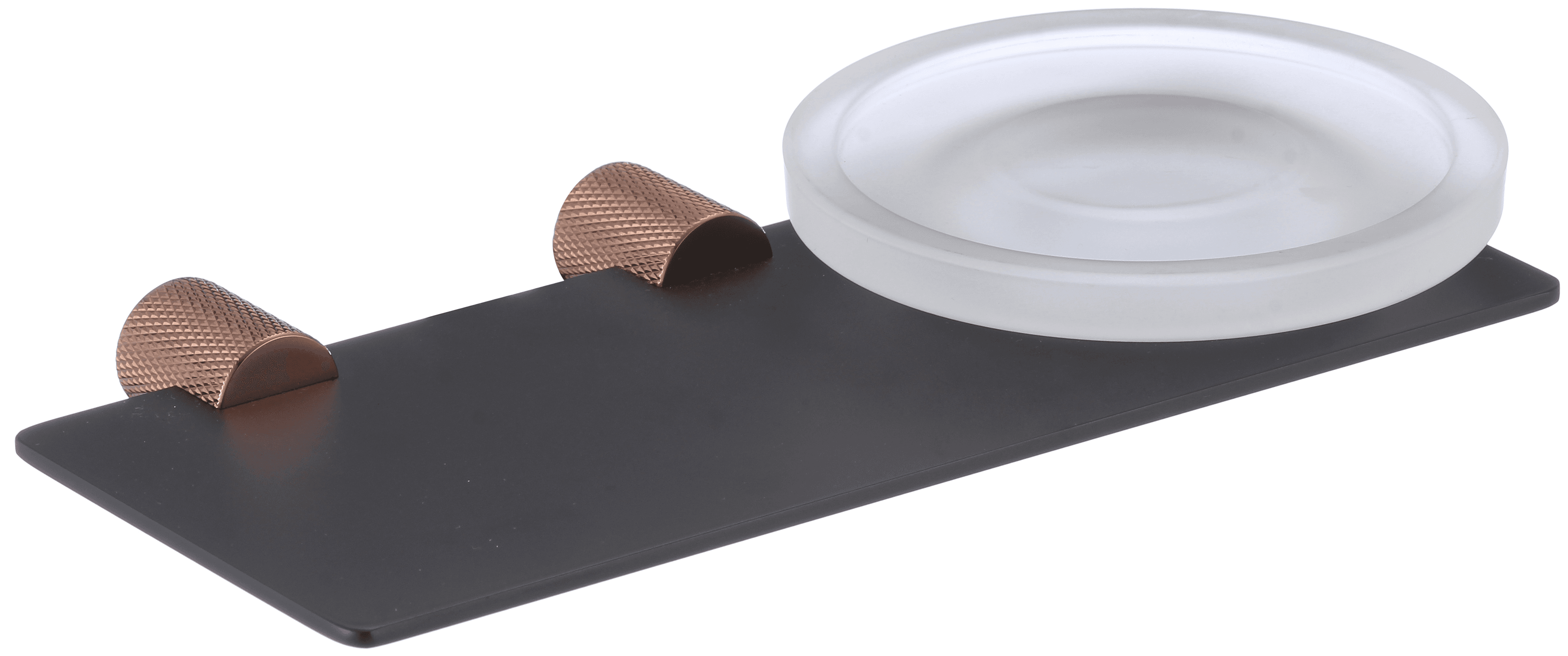 S-002159HD · Мыльница стеклянная с настенным держателем