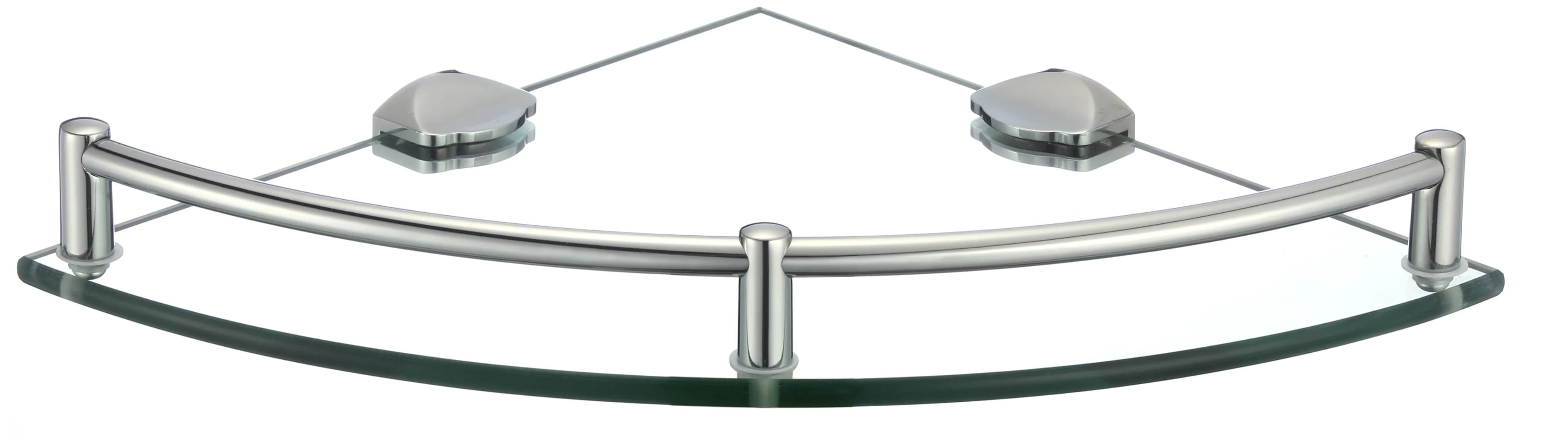 Полка угловая одинарная (стеклянная)