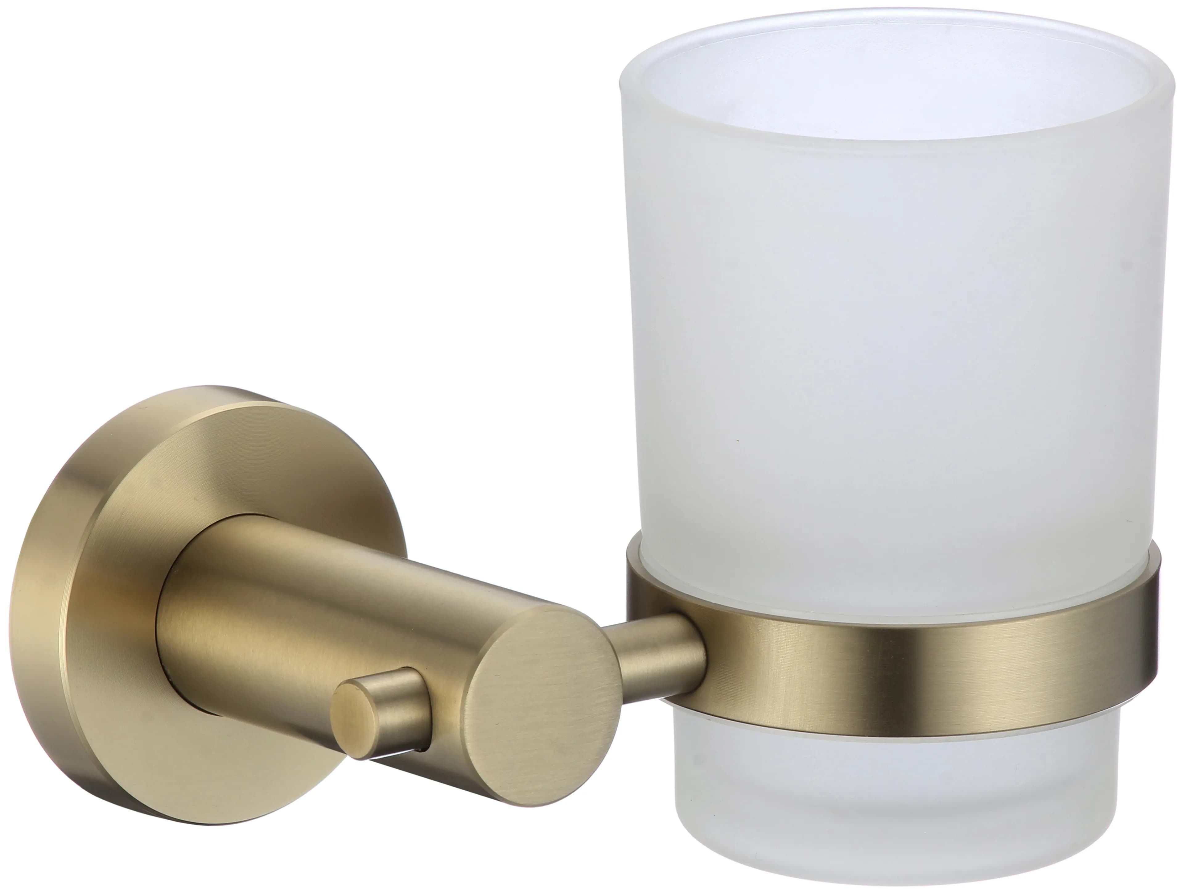 Стакан стеклянный с настенным держателем