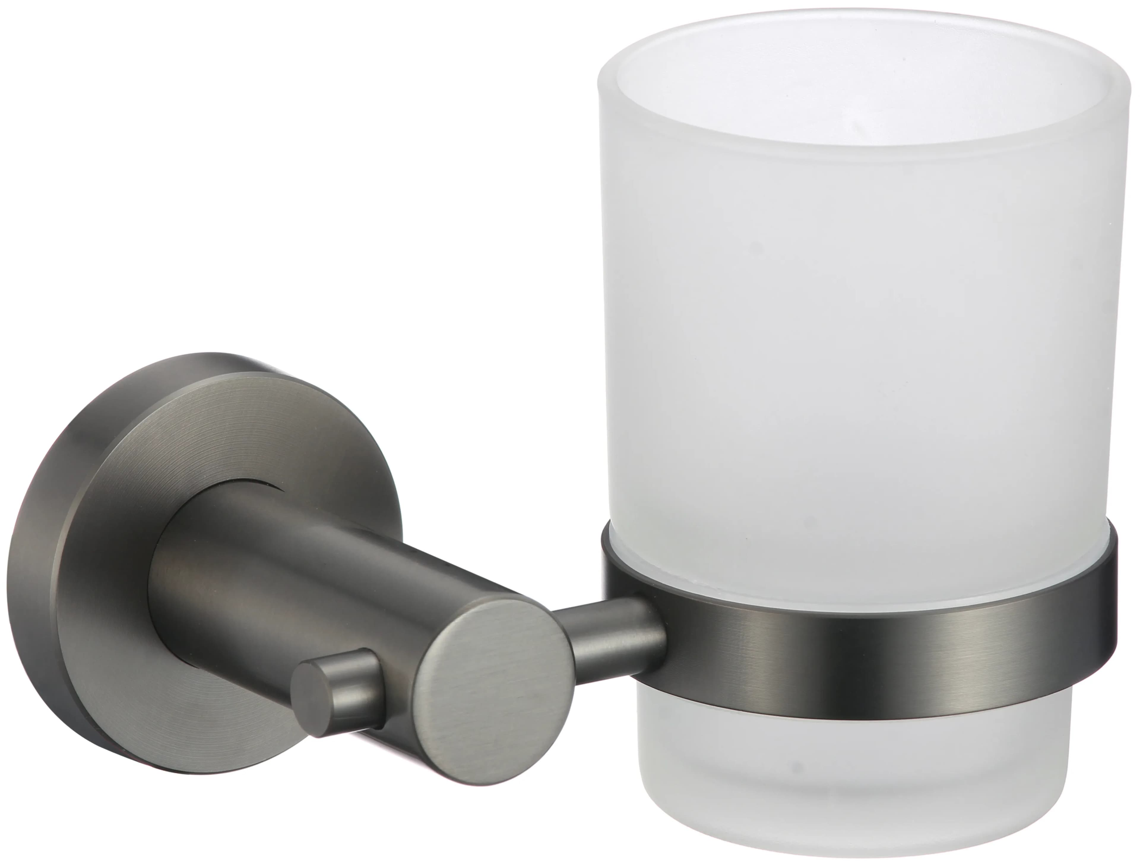 Стакан стеклянный с настенным держателем