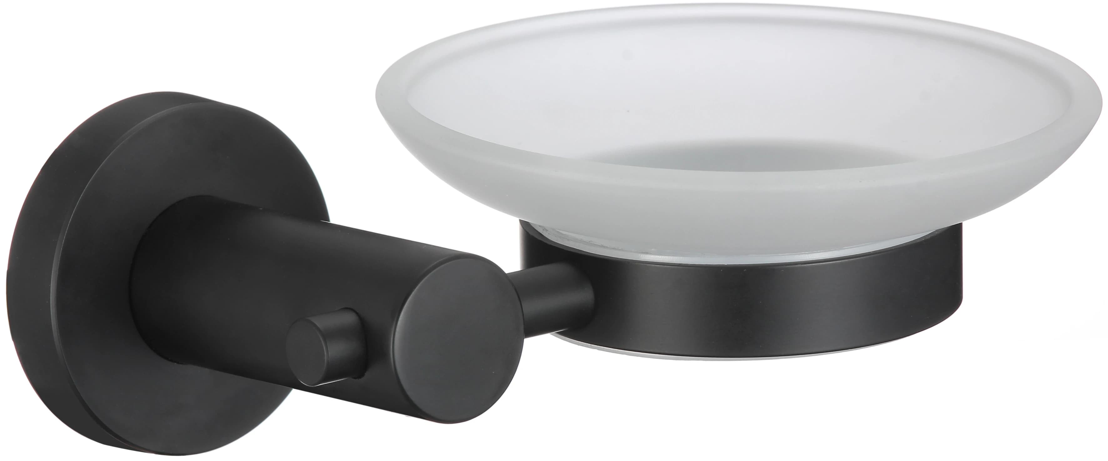 Мыльница стеклянная с настенным держателем