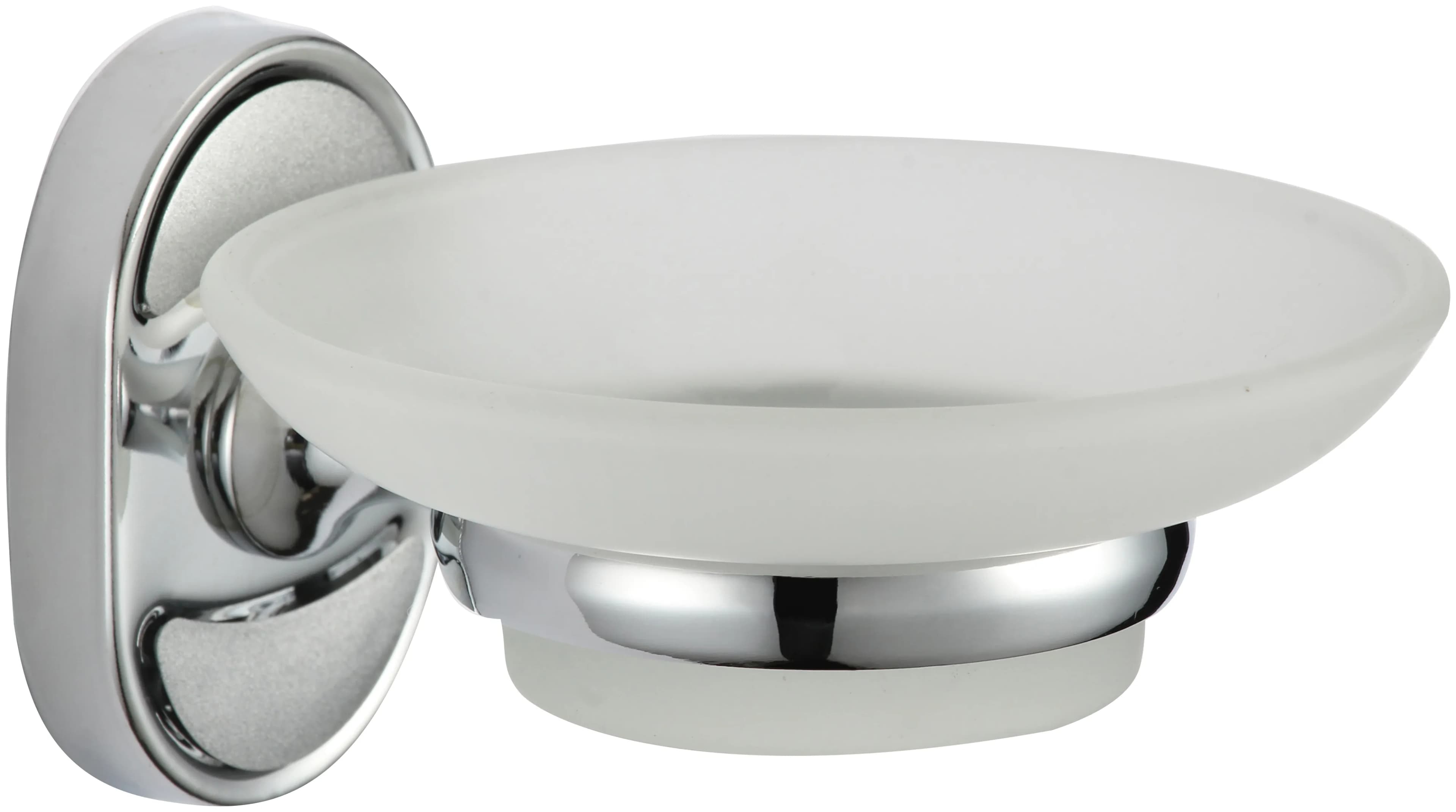 Мыльница стеклянная с настенным держателем