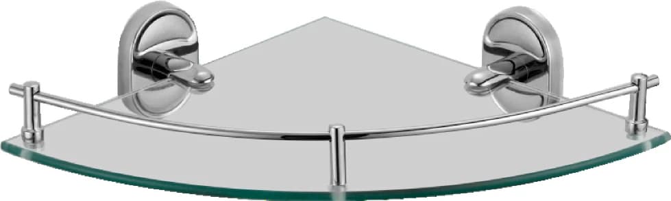 Полка угловая одинарная (стеклянная)