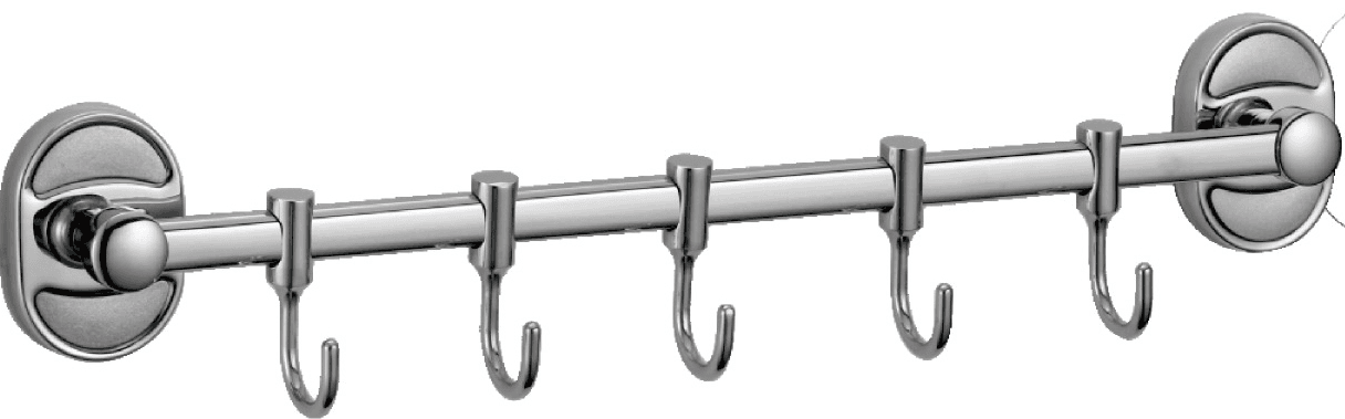 S-008205 · Планка с крючками (5 крючков)