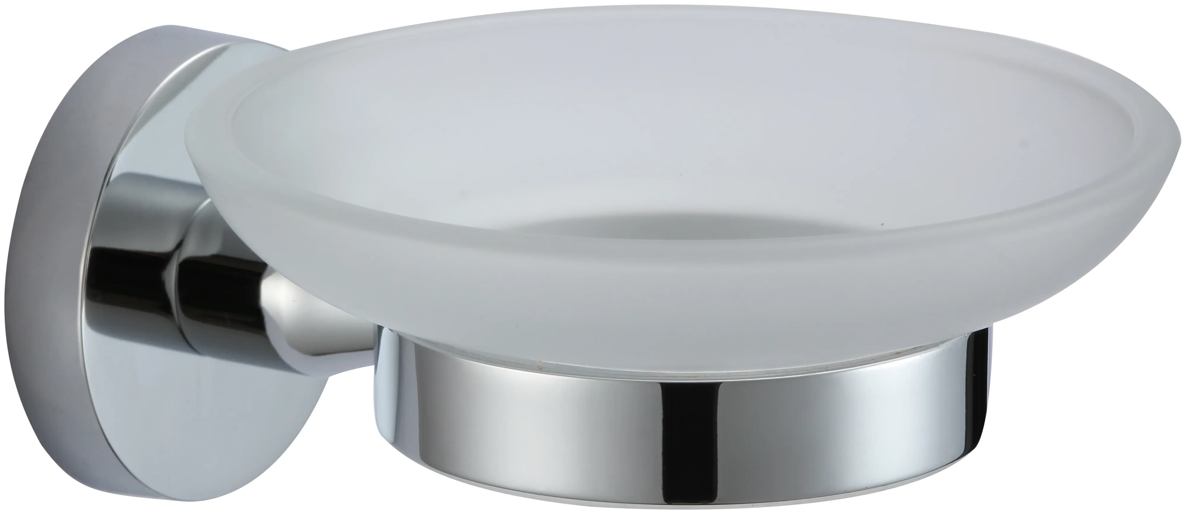 Мыльница стеклянная с настенным держателем