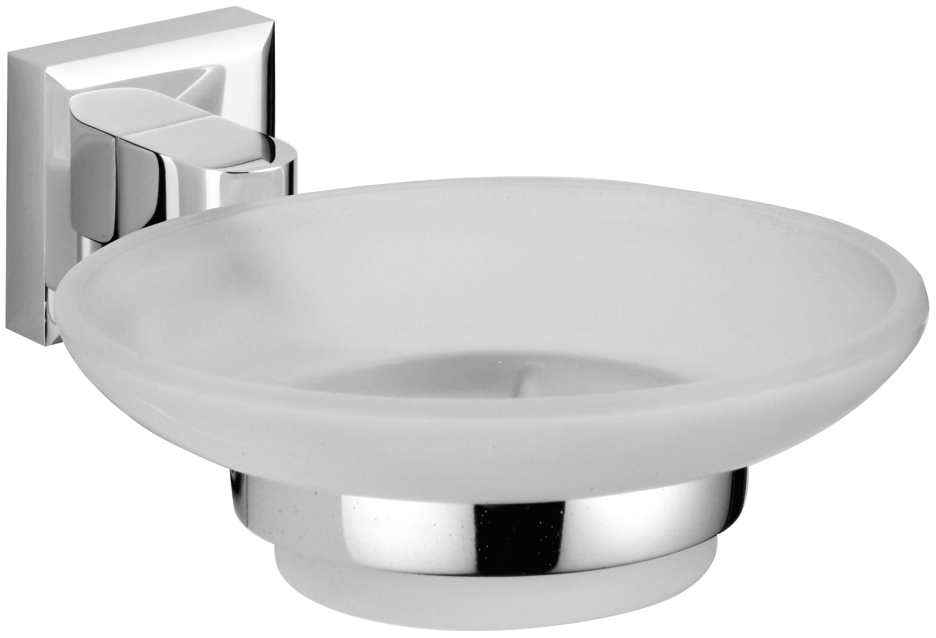 S-009559 · Мыльница стеклянная с настенным держателем