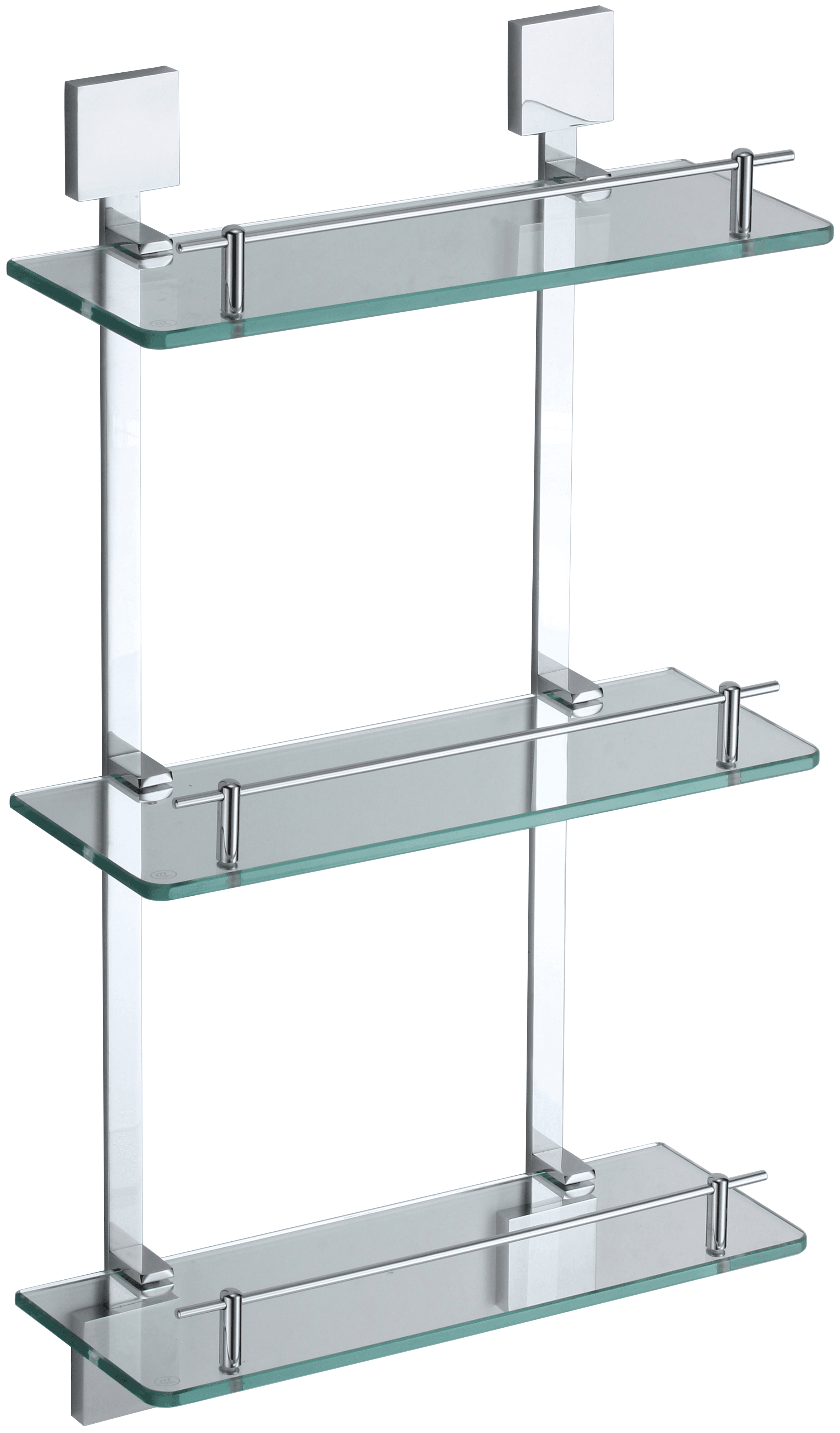 S-06522A-3 · Полка прямая тройная (стеклянная) 40 см