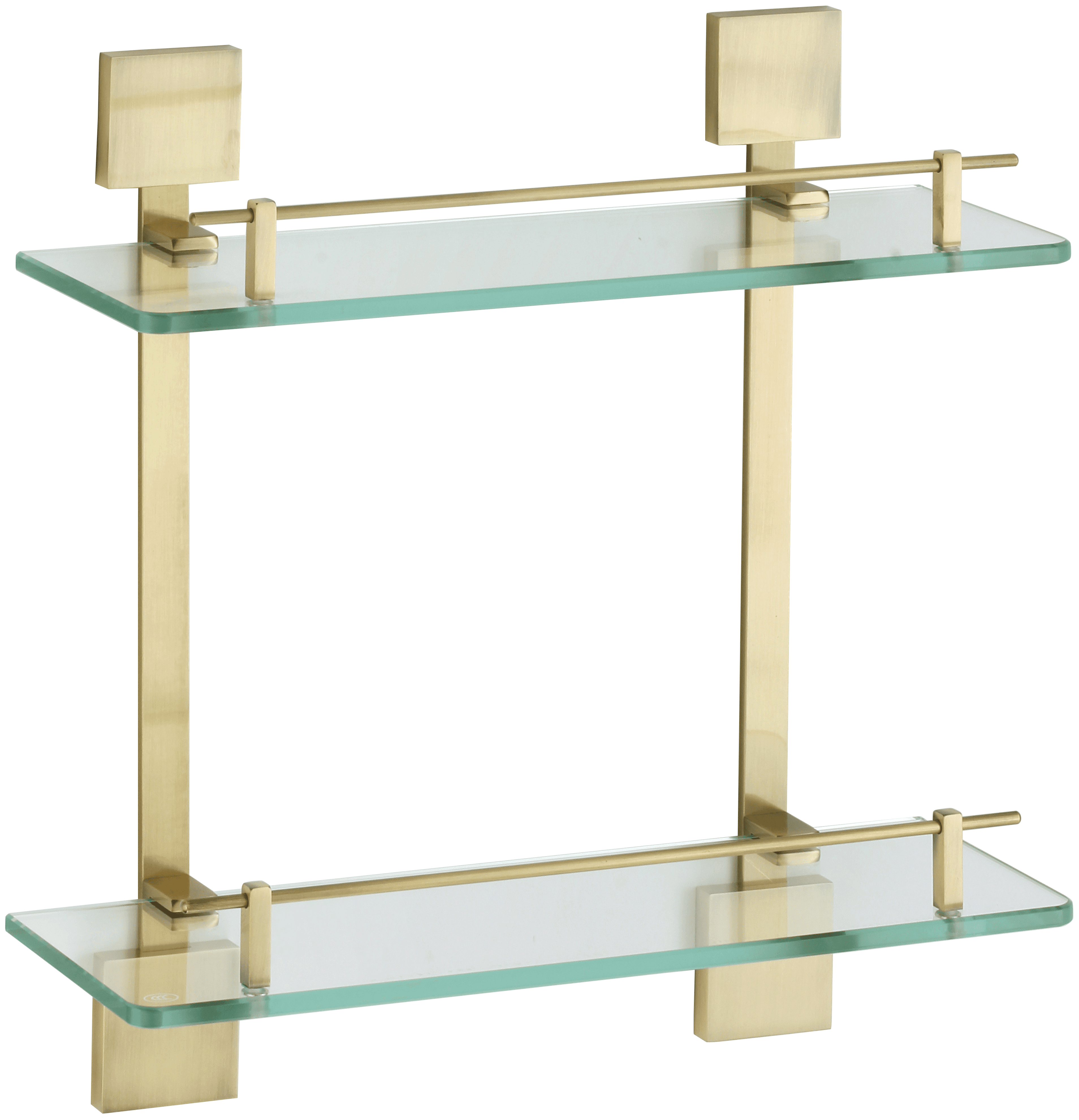 S-06522C · Полка прямая двойная (стеклянная) 40 см