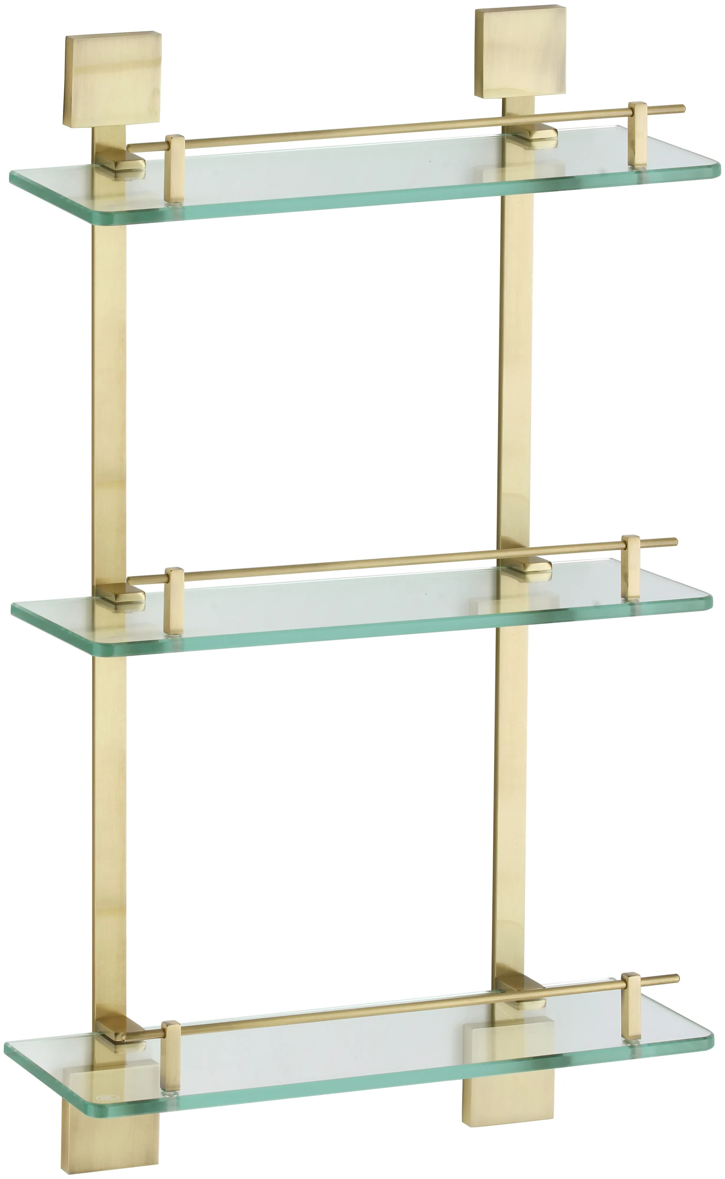 Полка прямая тройная (стеклянная) 40 см