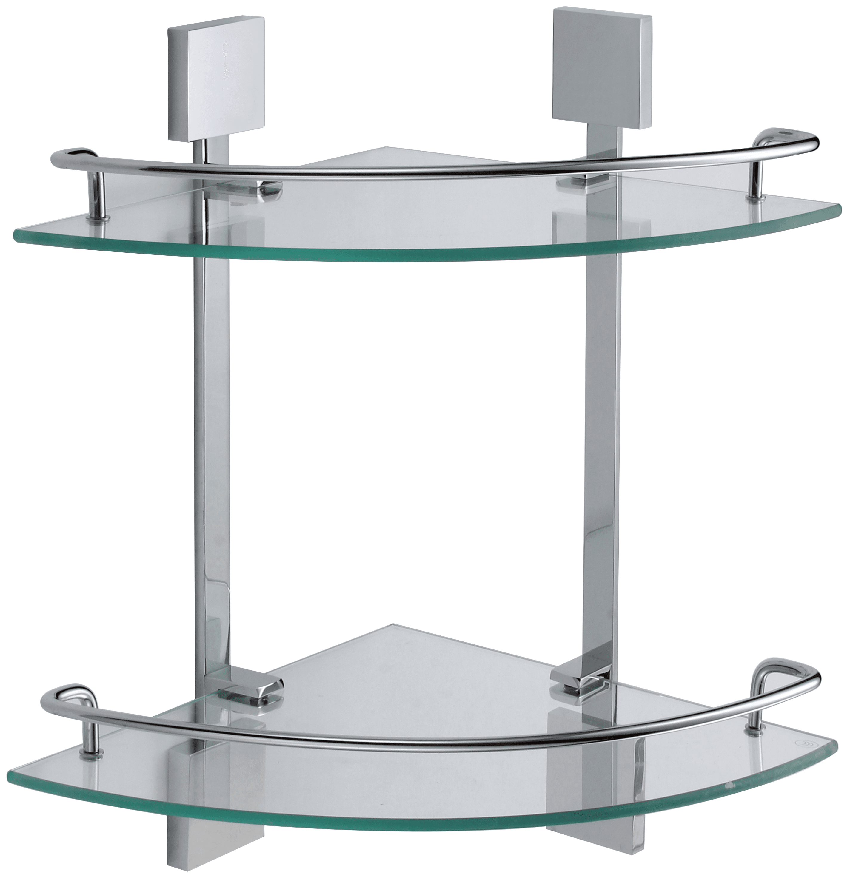 S-065322A · Полка угловая двойная (стеклянная)