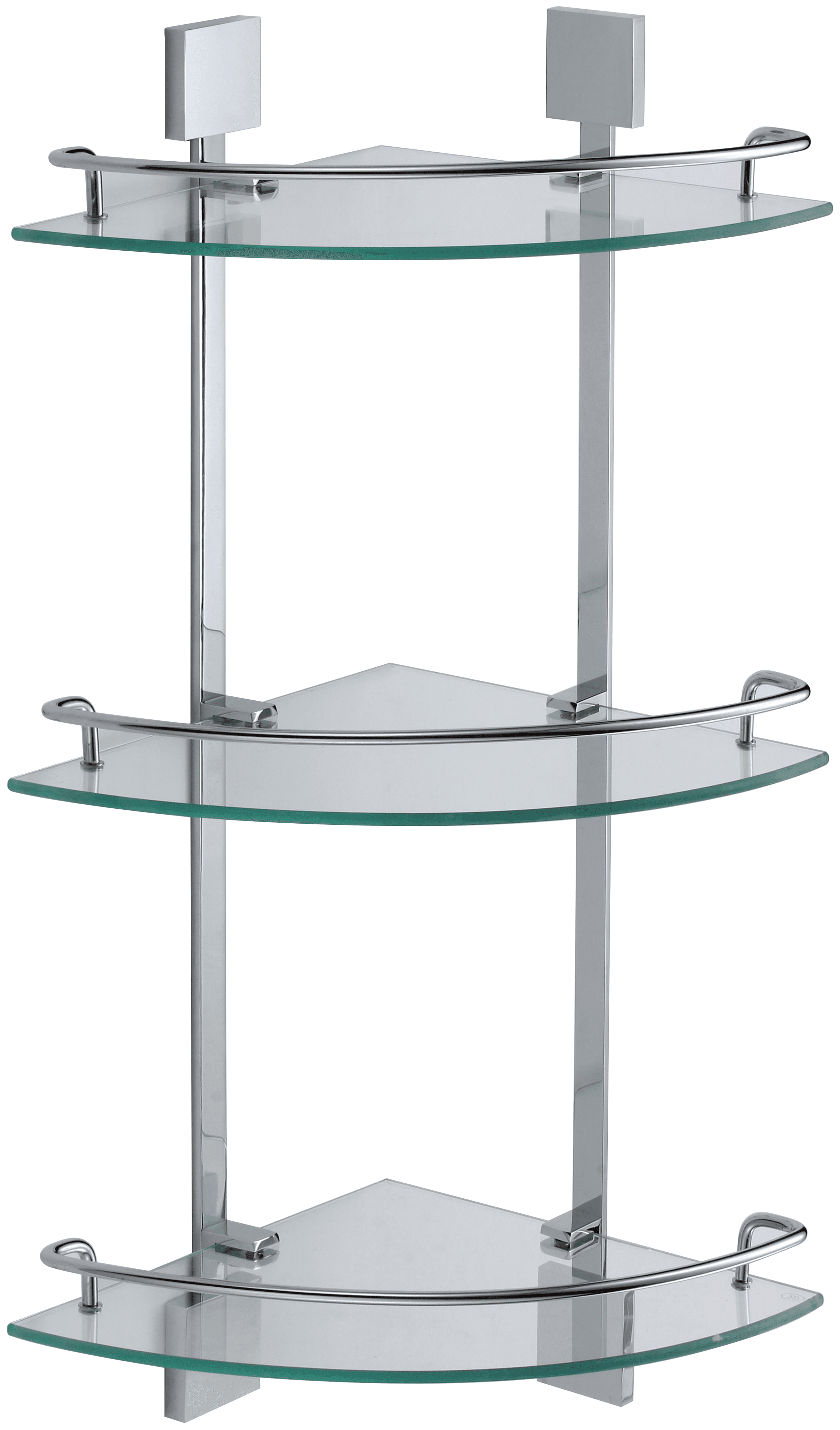 S-065322A-3 · Полка угловая тройная (стеклянная)