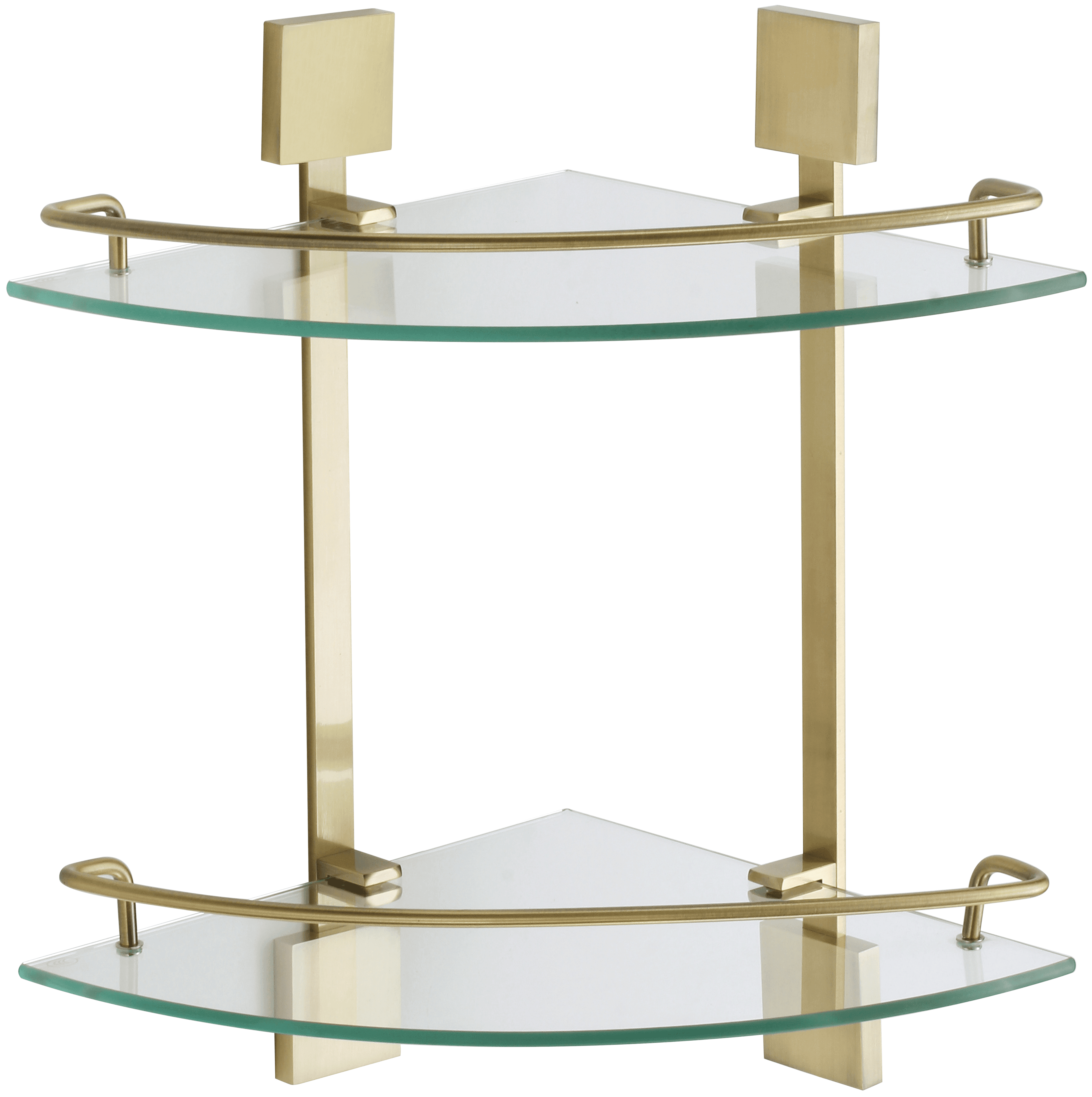 S-065322C · Полка угловая двойная (стеклянная)