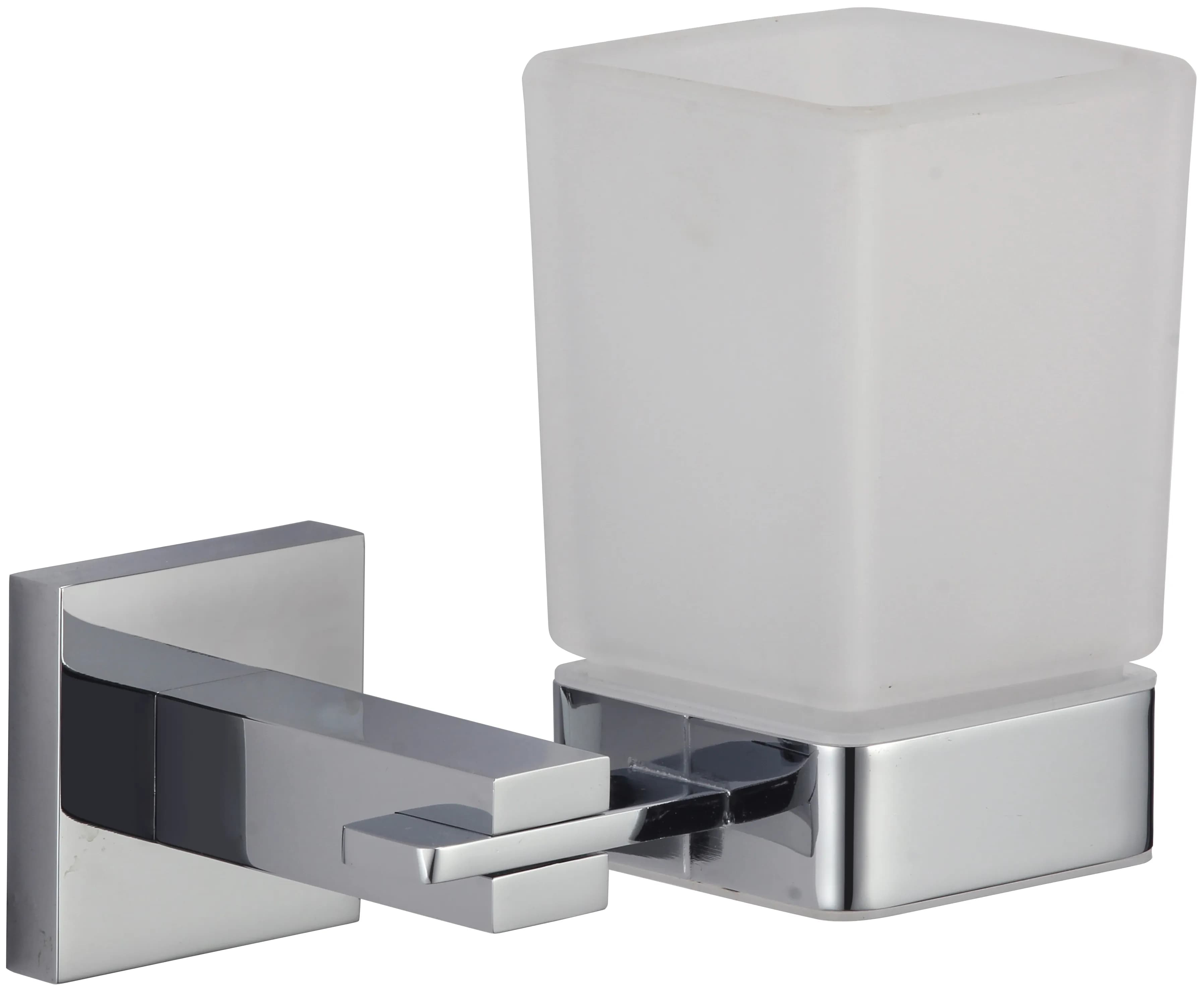 Стакан стеклянный с настенным держателем