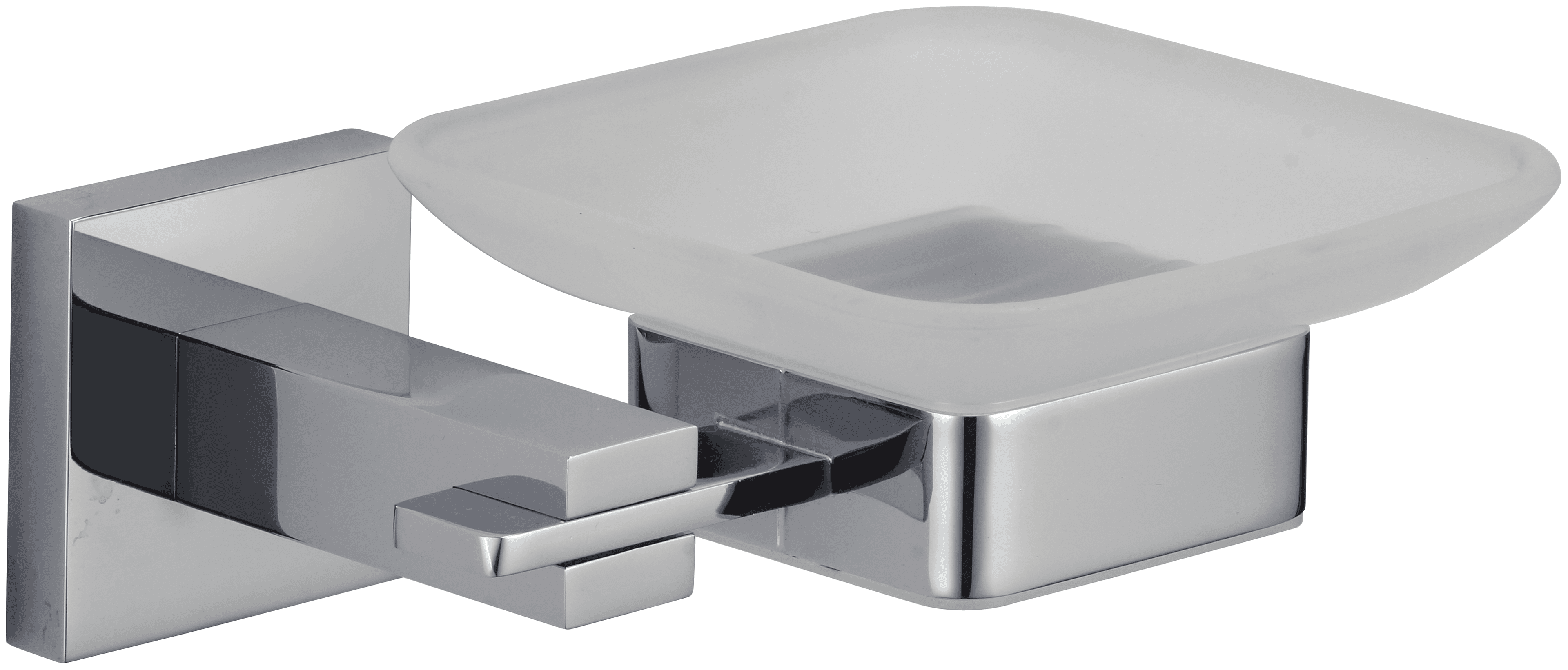 S-06559A · Мыльница стеклянная с настенным держателем