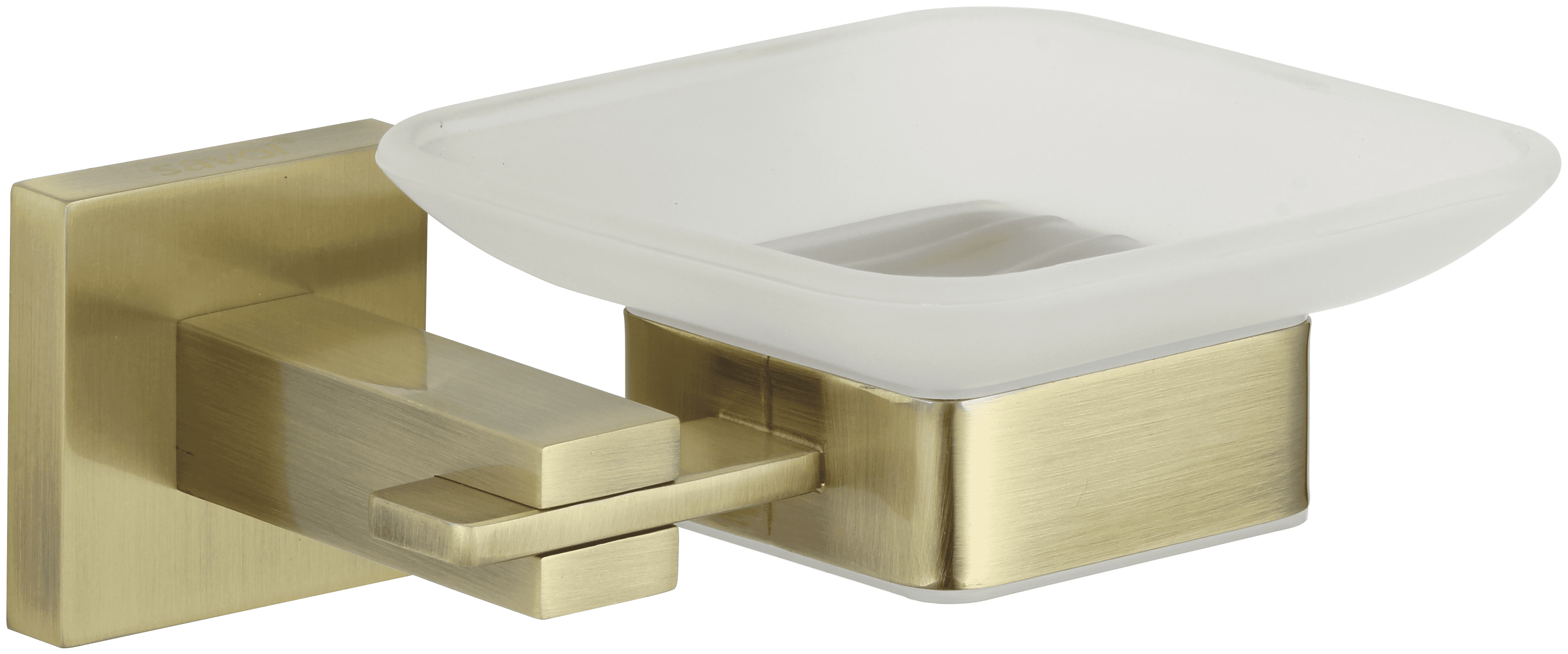 S-06559C · Мыльница стеклянная с настенным держателем