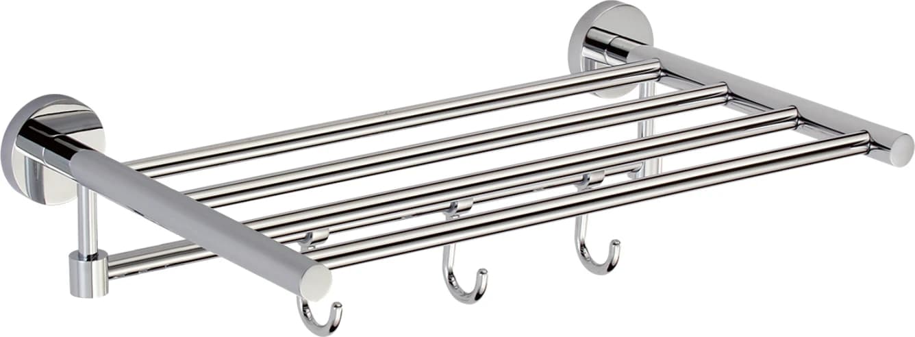 Полка для полотенец 40 см(3 крючка)