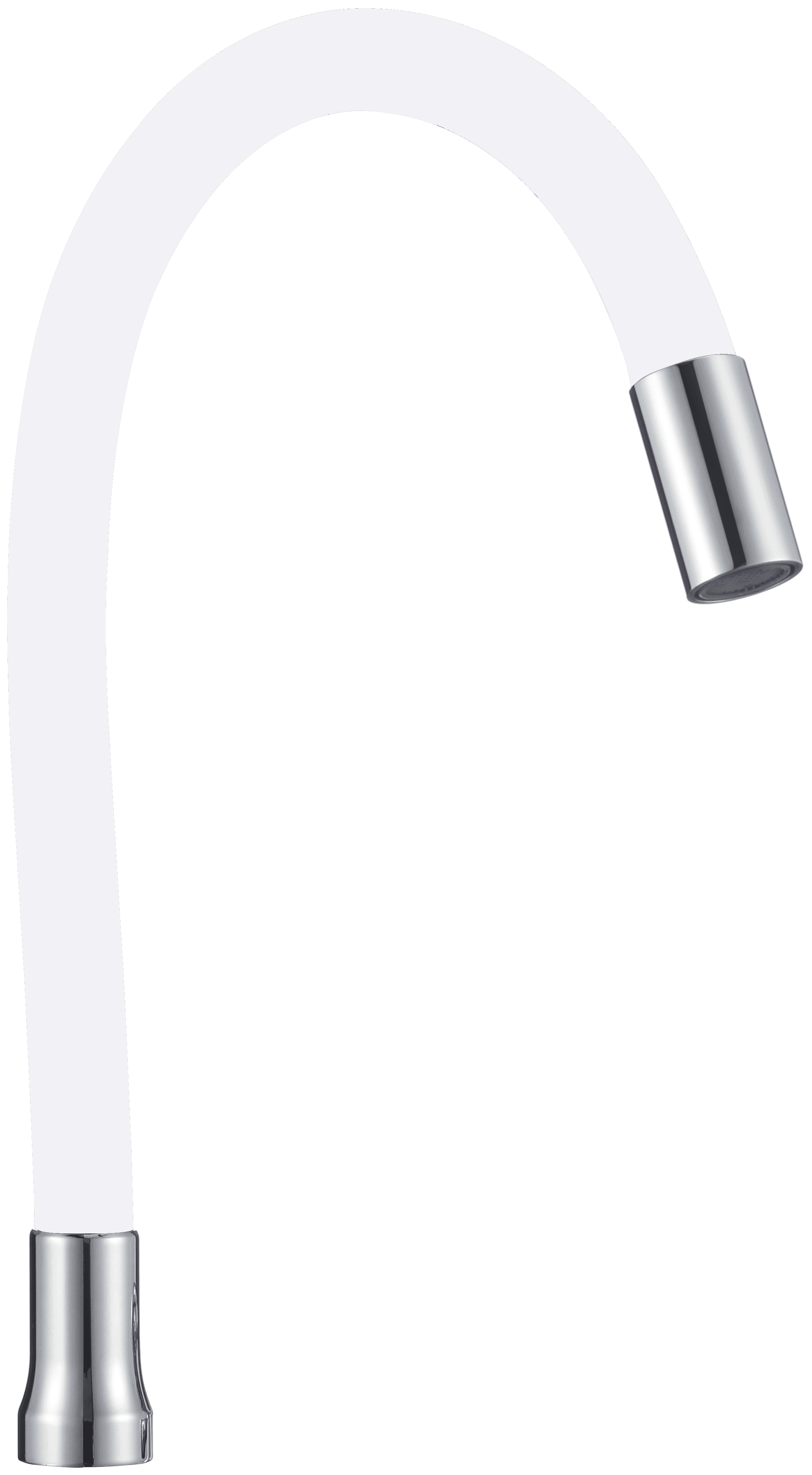 S-CG02 · Гибкий излив 1/2″ белый