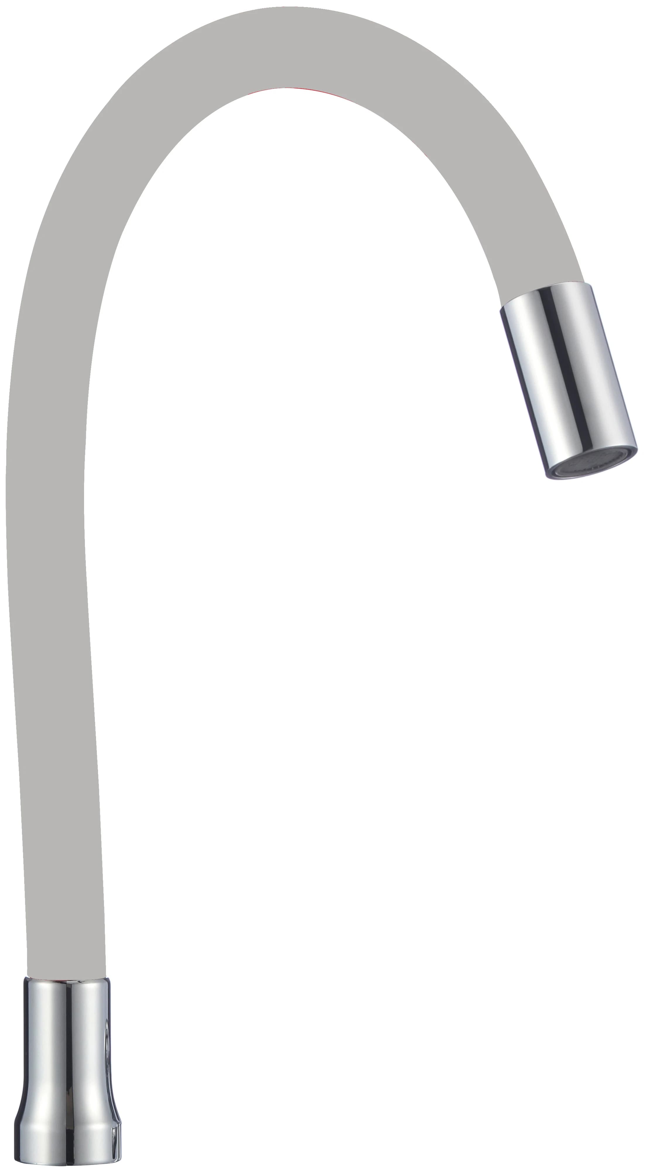 Гибкий излив 1/2″ серый