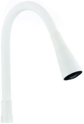 Гибкий излив 1/2″ белый